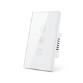 Interruptor Regulador Táctil Inteligente 1 Botón  Wi-Fi (Dimmer) Color Blanco