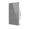 Interruptor inteligente 4 Botones Color Gris