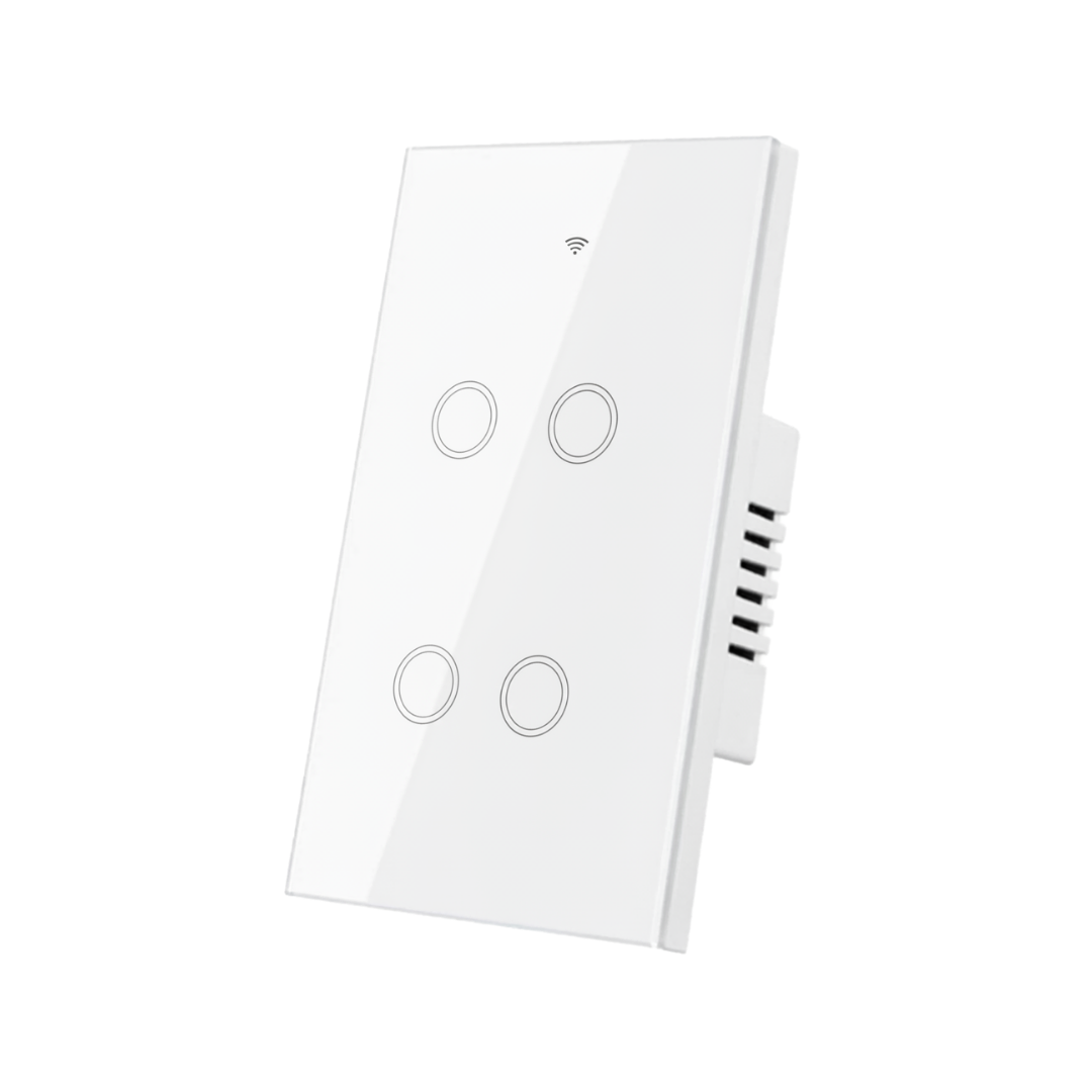 Interruptor inteligente 4 Botones Color Blanco