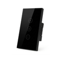 Interruptor Regulador Táctil Inteligente 1 Botón  Wi-Fi (Dimmer) Color Negro