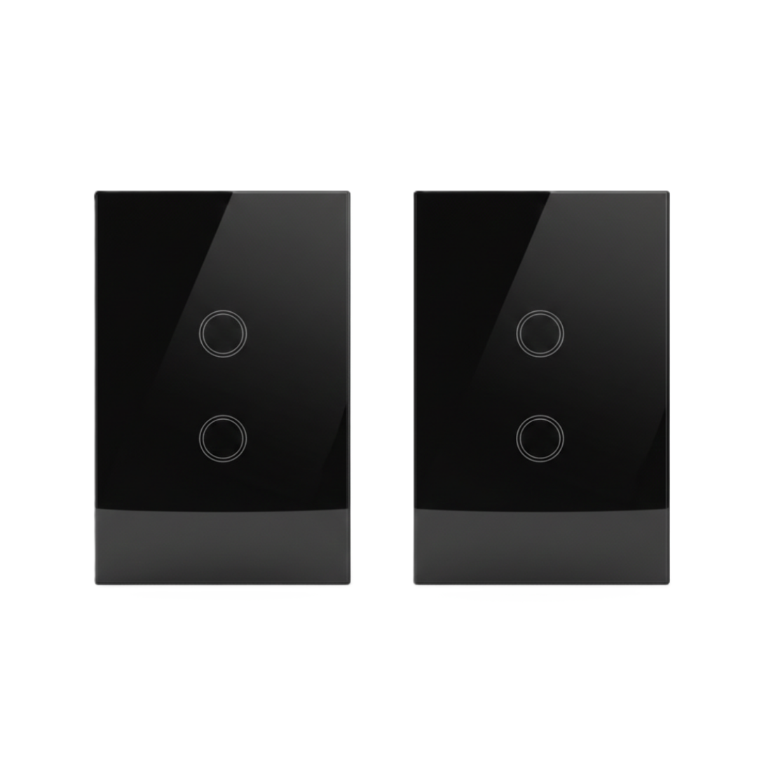 Interruptor 2 Botones 3-Way Color Negro