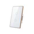 Interruptor Táctil Inteligente 2 Botones Zigbee 3.0 con Marco Metálico Color Blanco