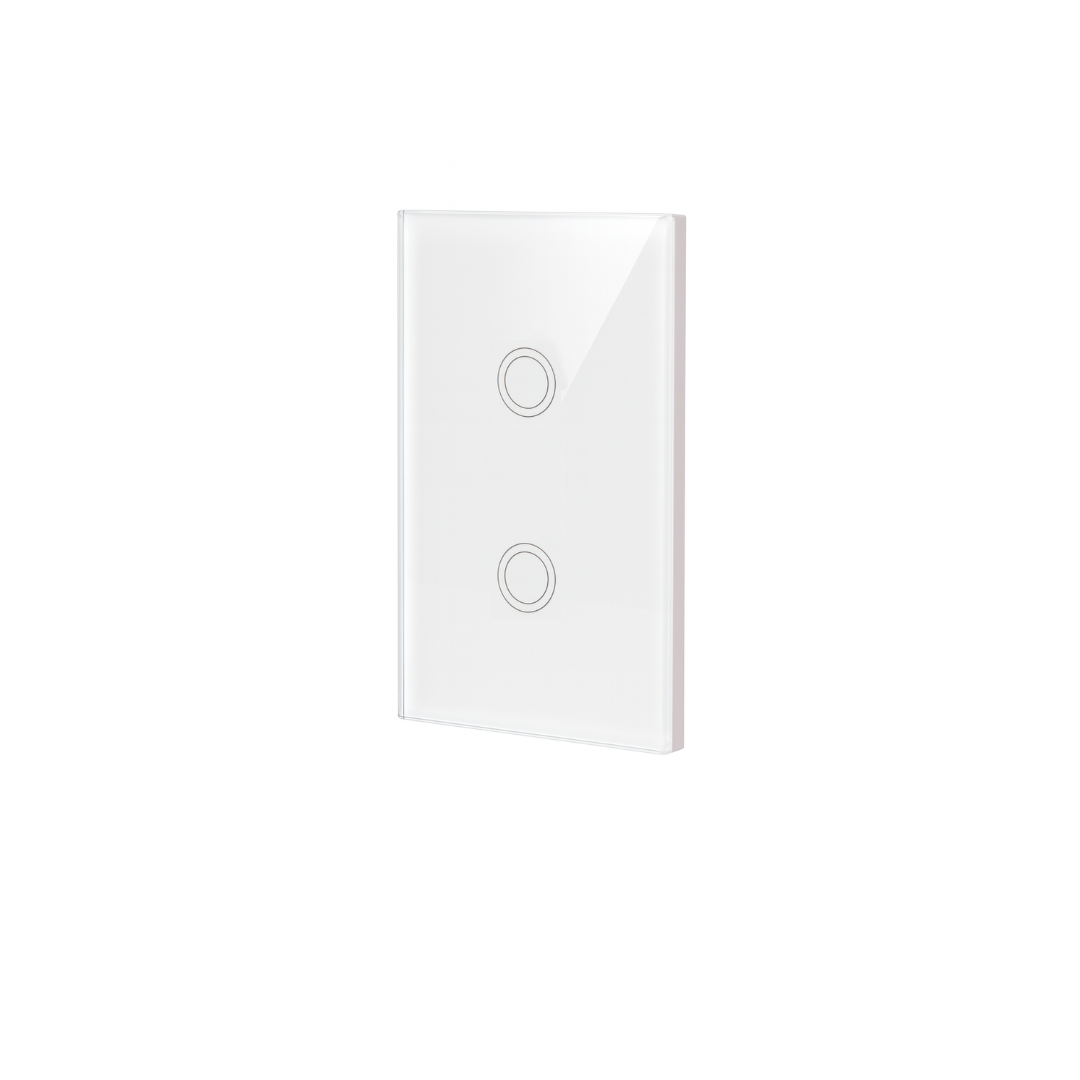 Interruptor inteligente 2 Botones Color Blanco RF433 | Ideal para sistemas 3way