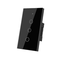 Interruptor inteligente 3 Botones Color Negro