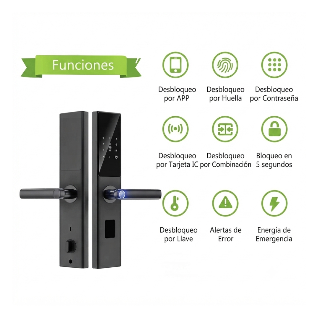 Cerradura inteligente ZEFIR Para Interiores (Versión Zigbee 3.0)