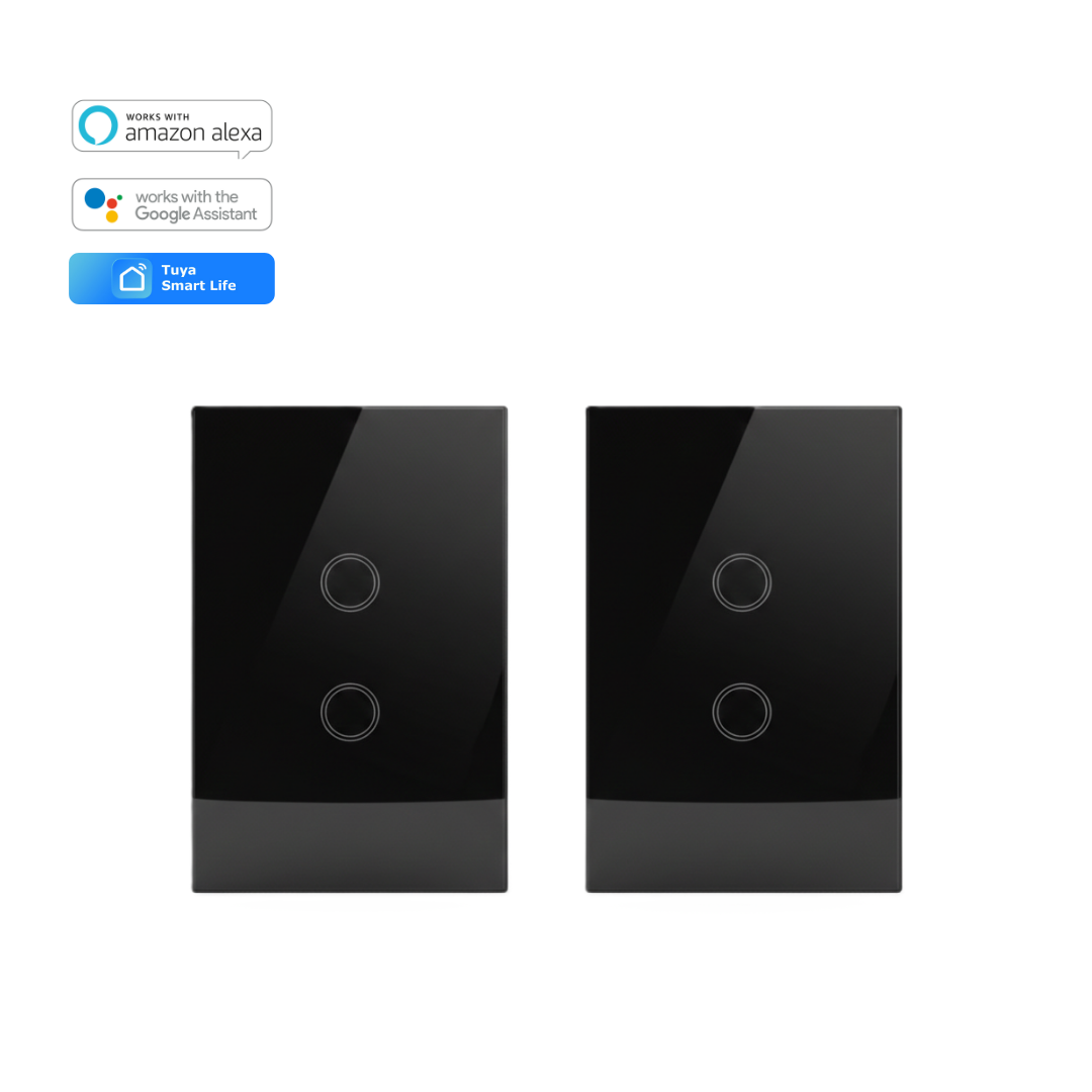 Interruptor 2 Botones 3-Way Color Negro