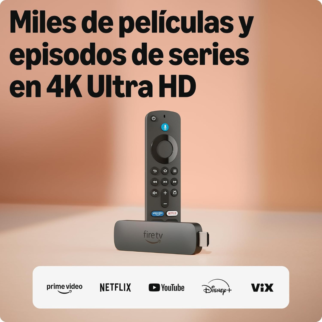 Fire TV Stick 4K Plus (Con Control Remoto por Voz Alexa)