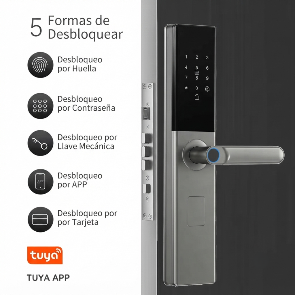 Cerradura Inteligente CICLON Para Interiores (Versión Zigbee 3.0)