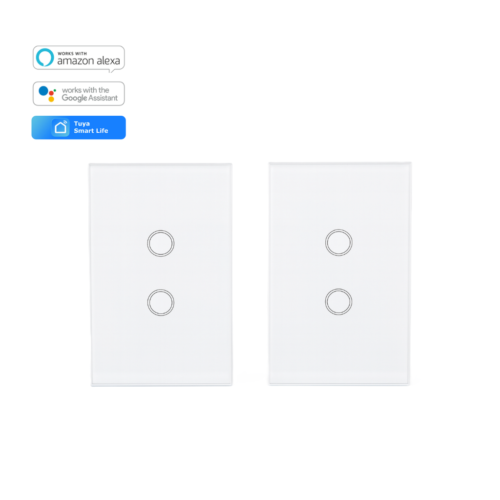 Interruptor 2 Botones Two-Way Color Blanco