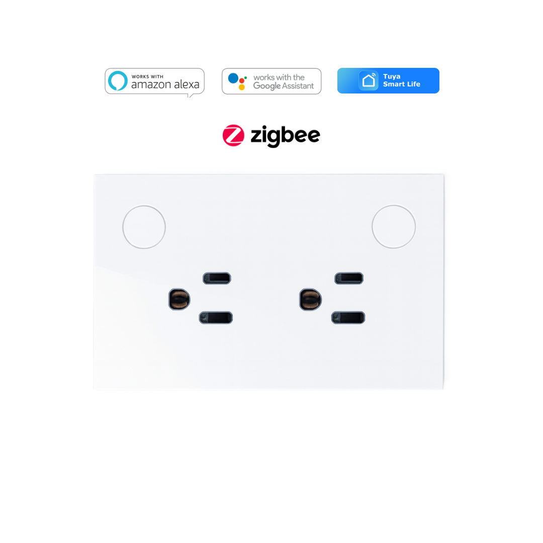 Tomacorriente Doble Inteligente Zigbee 3.0