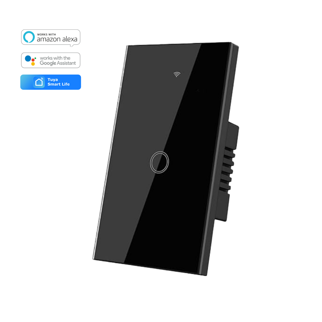 Interruptor inteligente 1 Botón Color Negro