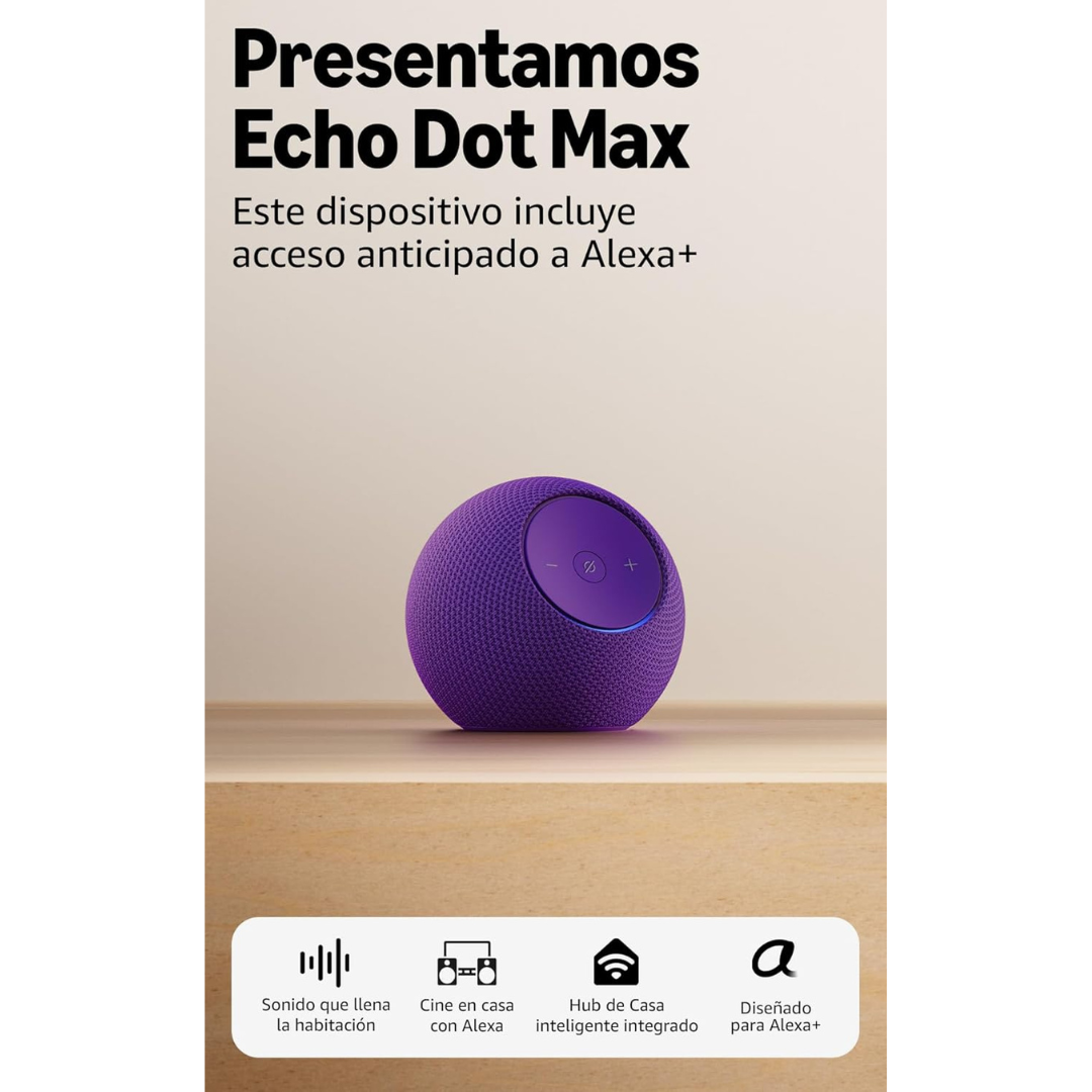 Alexa Echo Dot Max Última Generación Color Morado