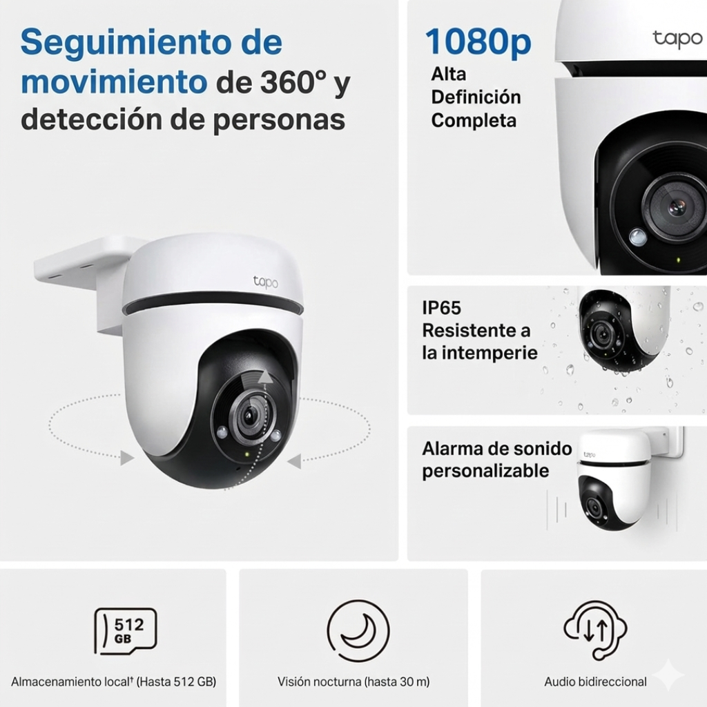 Cámara de Seguridad Tapo C500 1080P