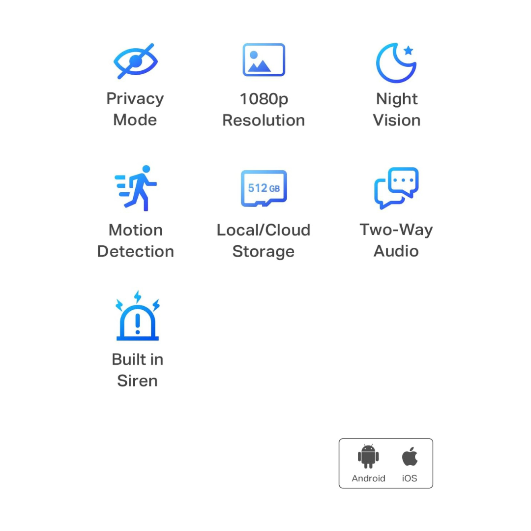Cámara de Seguridad Tapo C100 1080P