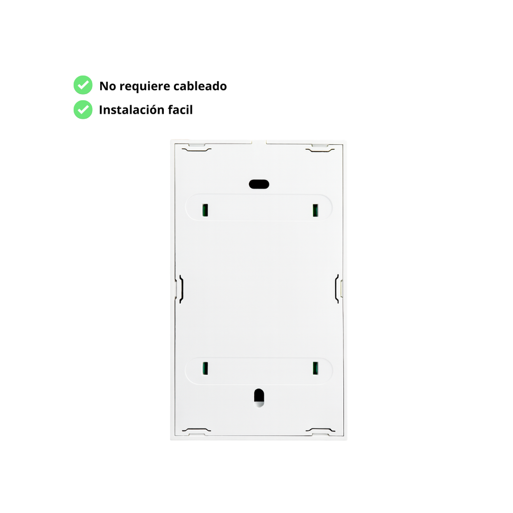 Interruptor inteligente 2 Botones Color Blanco RF433 | Ideal para sistemas 3way
