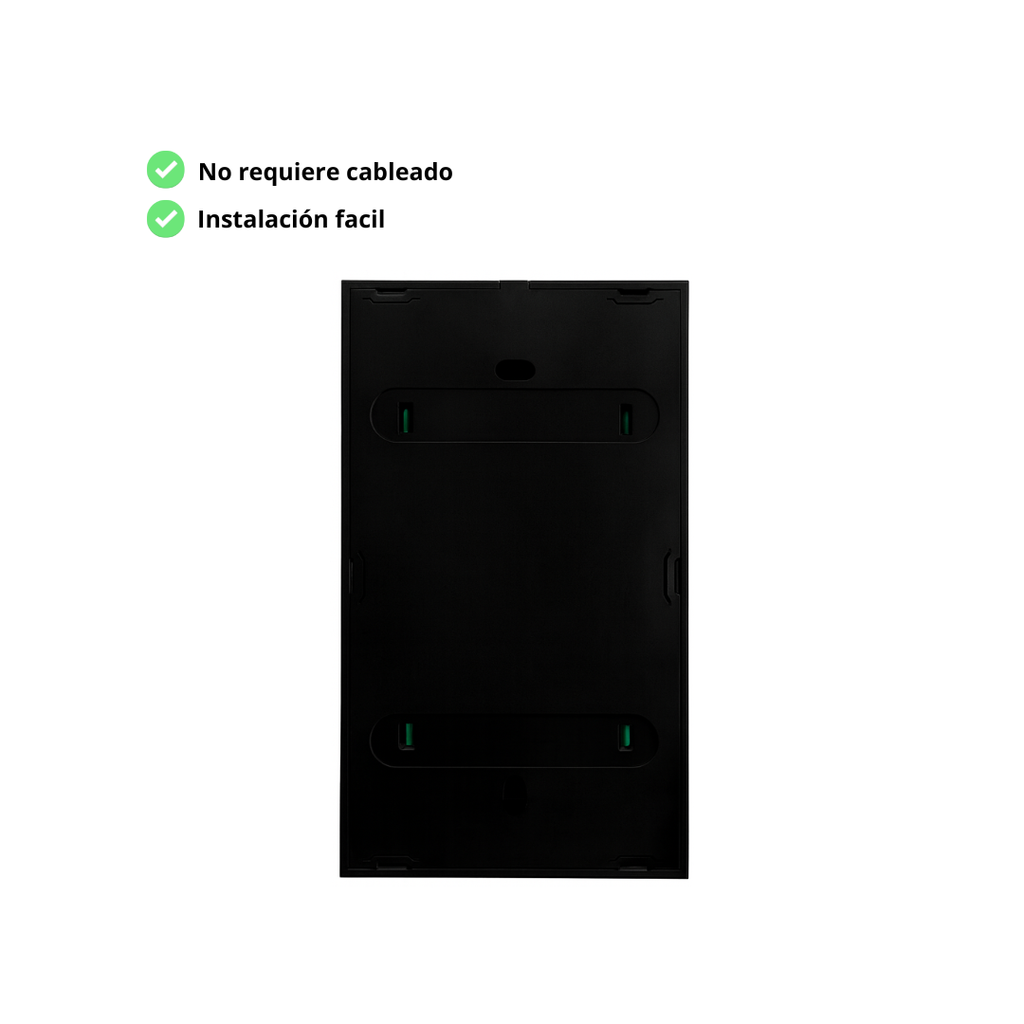 Interruptor inteligente 1 Botón Color Negro RF433 | Ideal para sistemas 3way