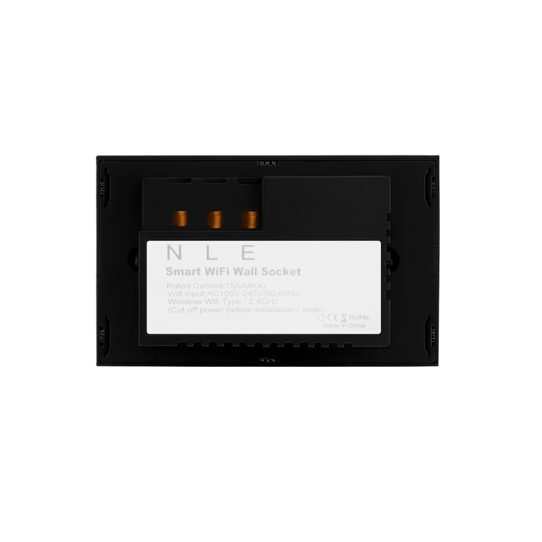 Tomacorriente Sencillo Inteligente Color Negro