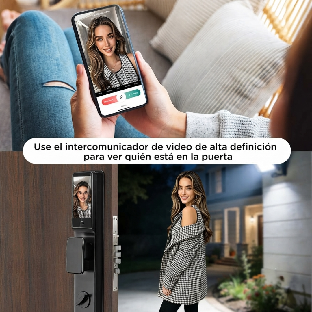 Cerradura Inteligente AURA Wi-Fi de Alta Gama para Exteriores e Interiores