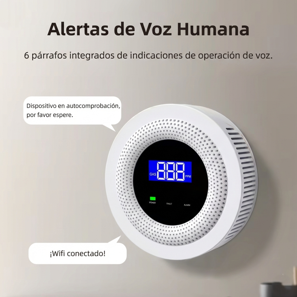 Detector Inteligente de Fugas de Gas WiFi (Multigás)