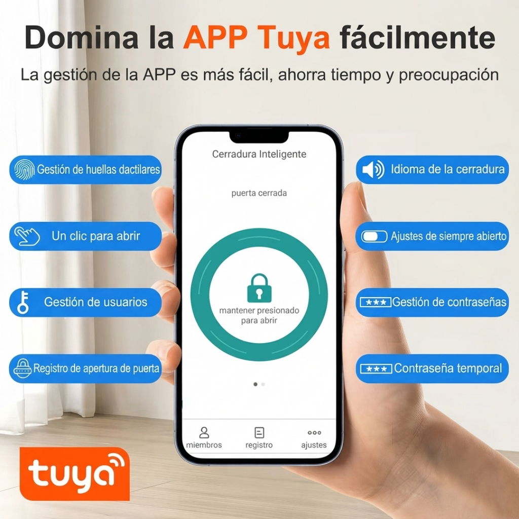 Cerradura inteligente AERO Para Interiores (Versión Wifi)