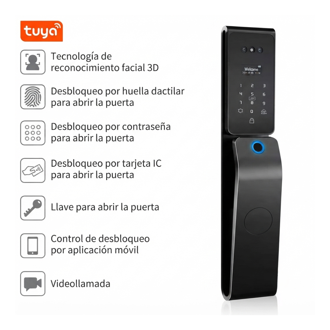 Cerradura Inteligente IGNIS Wi-Fi de Alta Gama para Exteriores e Interiores