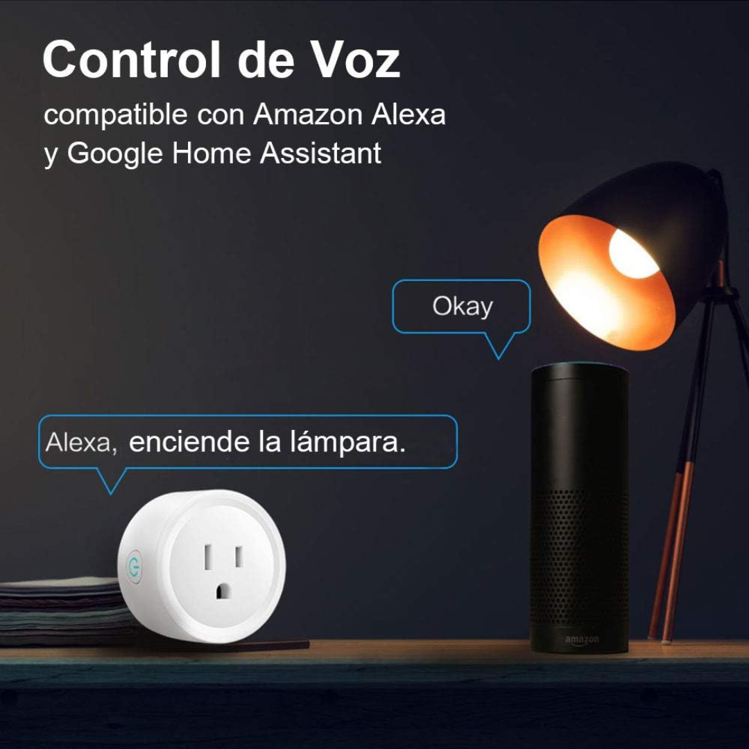 Mini Enchufe Inteligente Wi-Fi 16A – Control Total y Voz (Tuya / Alexa / Google)