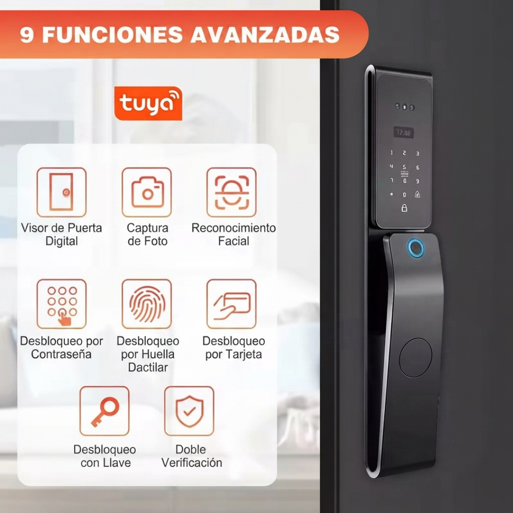 Cerradura Inteligente IGNIS Wi-Fi de Alta Gama para Exteriores e Interiores