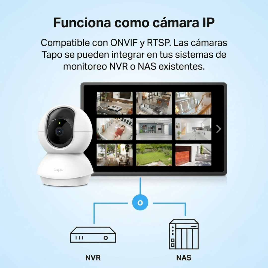Cámara de Seguridad Interior Inteligente Tapo C210 2K Pan/Tilt