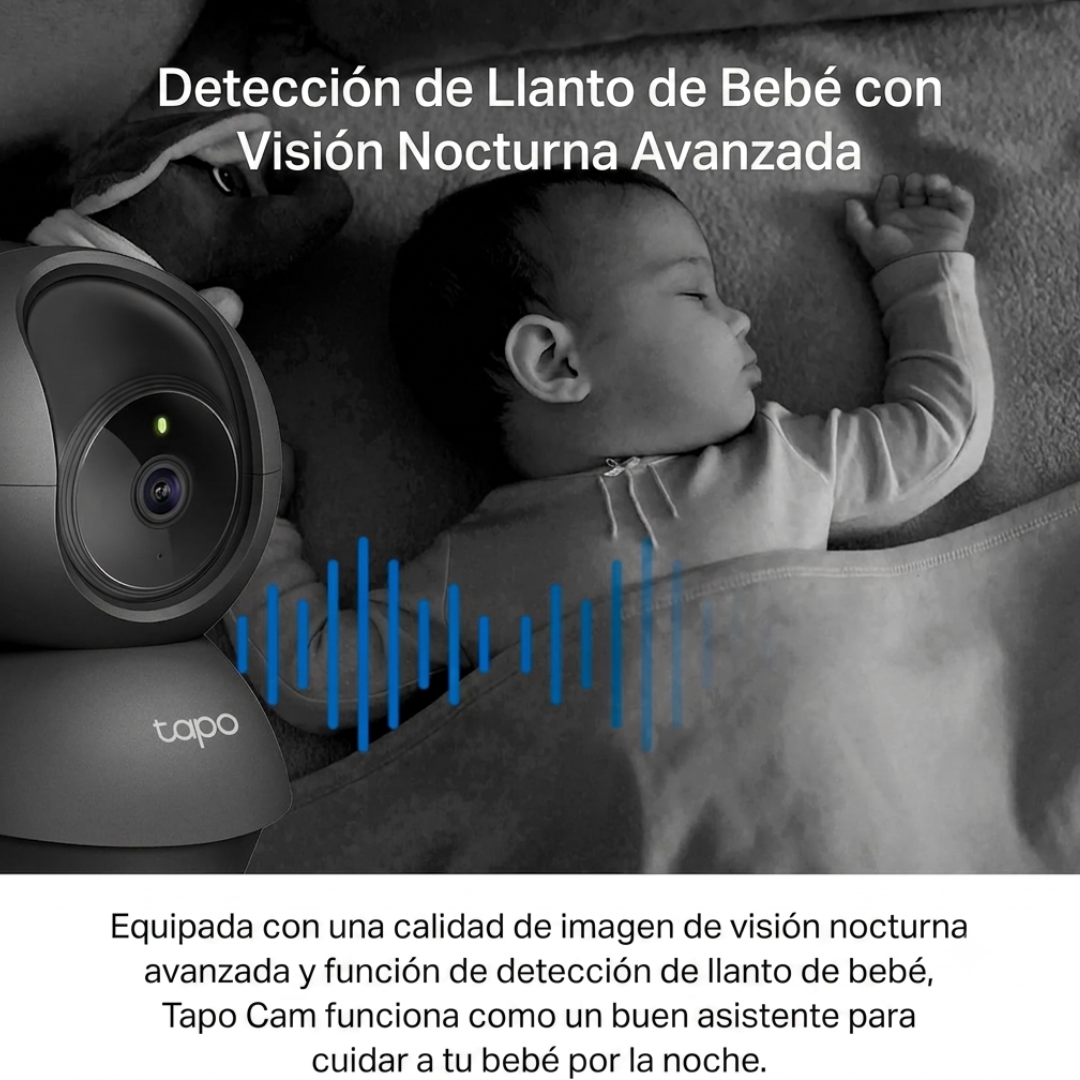 Cámaras de Seguridad Interior Tapo C211 2K Pan/Tilt (2 Unidades)