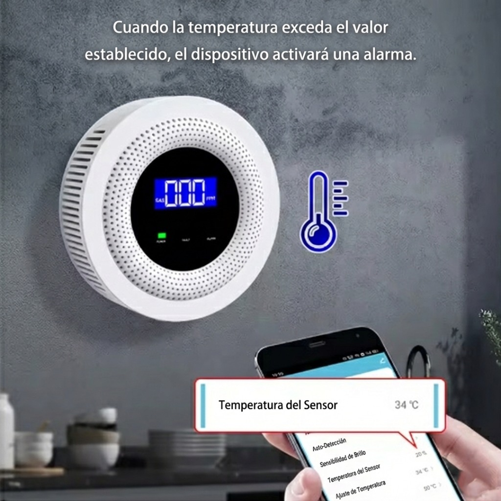 Detector Inteligente de Fugas de Gas WiFi (Multigás)