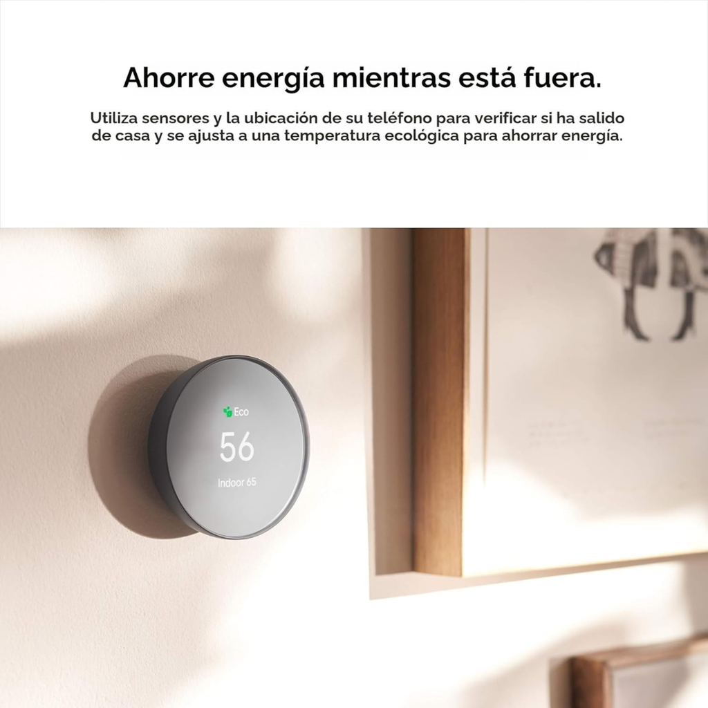 Termostato Inteligente Google Nest Color Cárbon