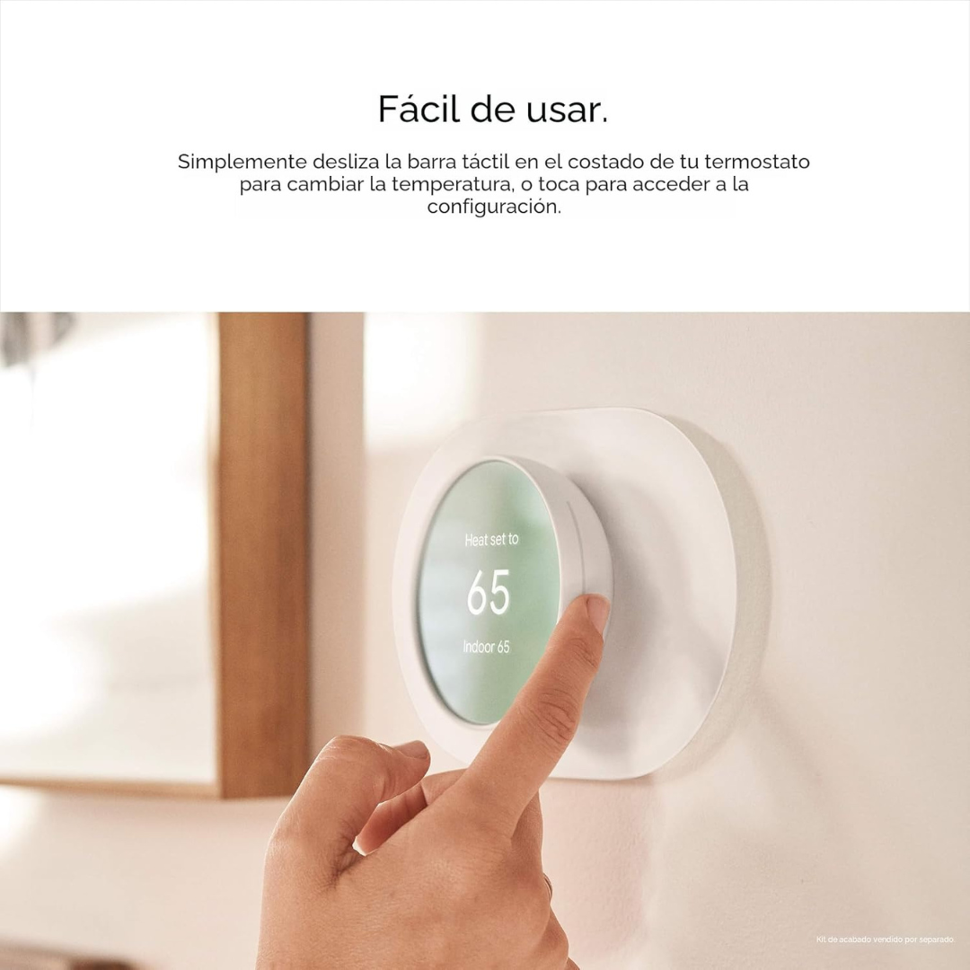 Termostato Inteligente Google Nest Color Cárbon