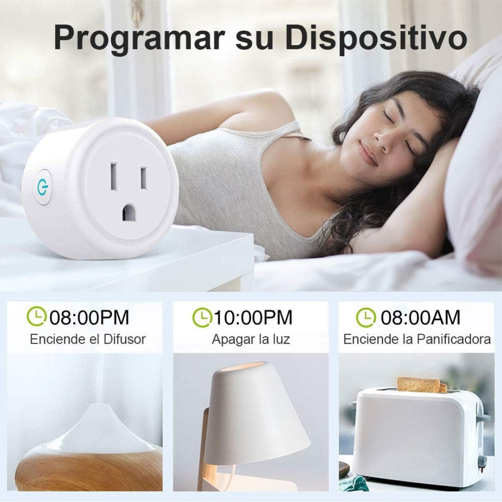 Mini Enchufe Inteligente Wi-Fi 16A – Control Total y Voz (Tuya / Alexa / Google)