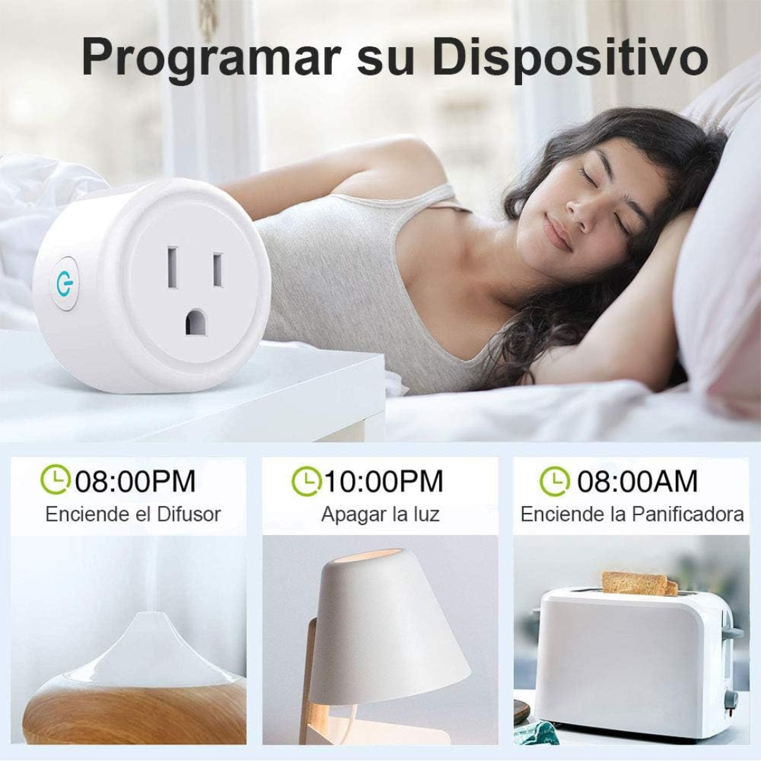 Mini Enchufe Inteligente Wi-Fi 16A – Control Total y Voz (Tuya / Alexa / Google)