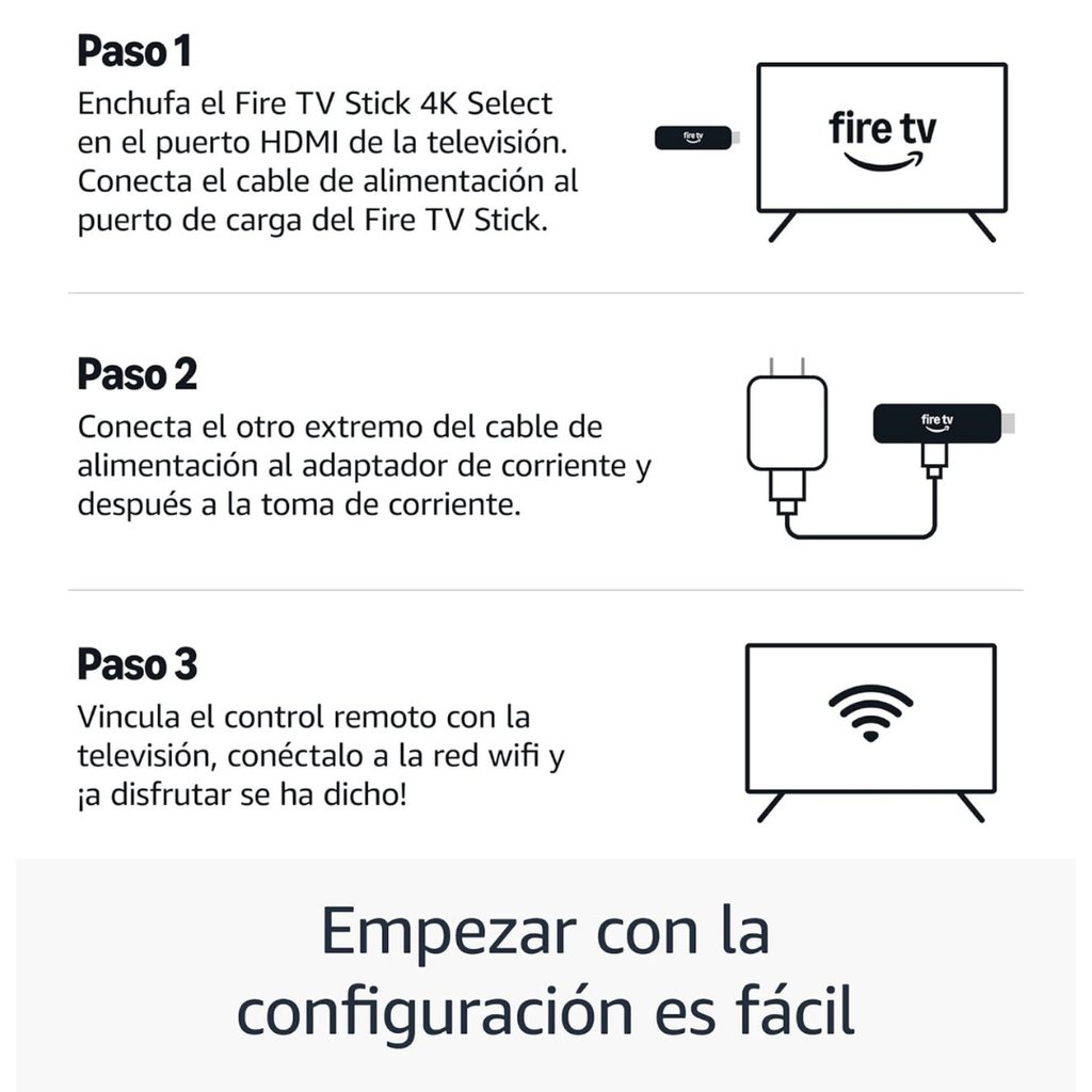 Fire TV Stick 4K Select (Con Control Remoto por Voz Alexa)