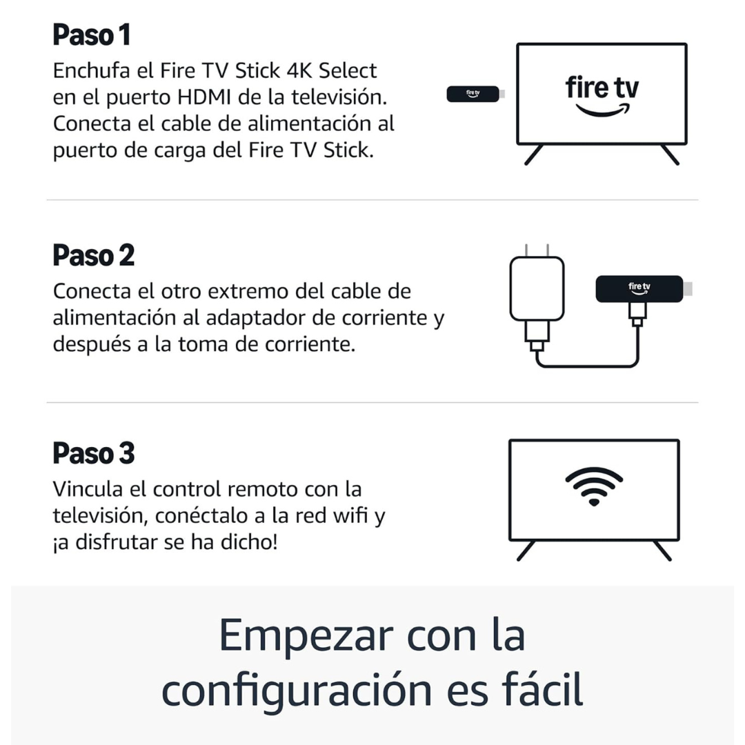 Fire TV Stick 4K Select (Con Control Remoto por Voz Alexa)