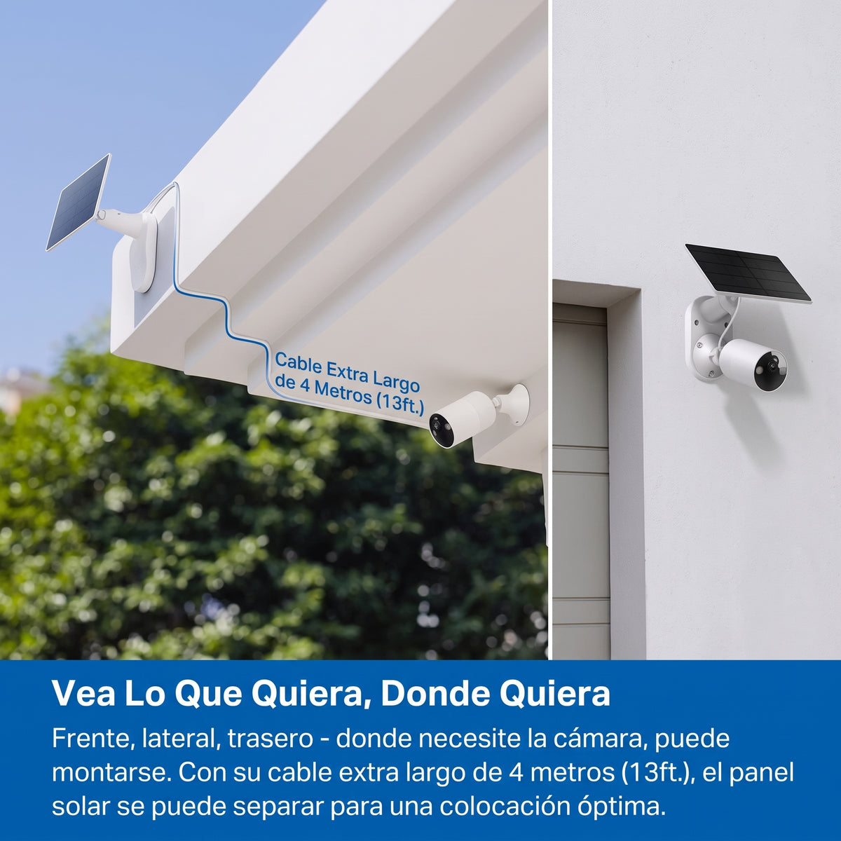Kit de Cámara de Seguridad Solar Inalámbrica Tapo C402 KIT (Interior/Exterior)