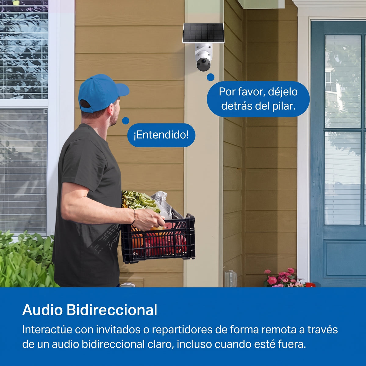 Kit de Cámara de Seguridad Solar Inalámbrica Tapo C402 KIT (Interior/Exterior)